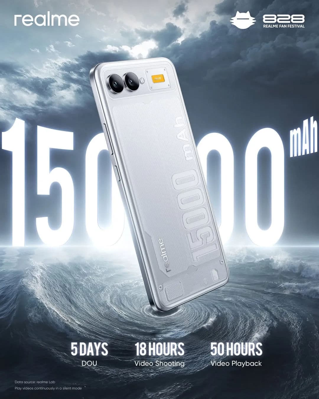 Realme slim concept phone with 15,000 mAh battery