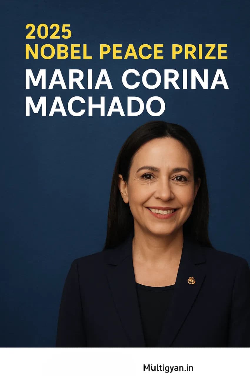 Cover image for 2025 Nobel Peace Prize – María Corina Machado Honored for Democratic Bravery