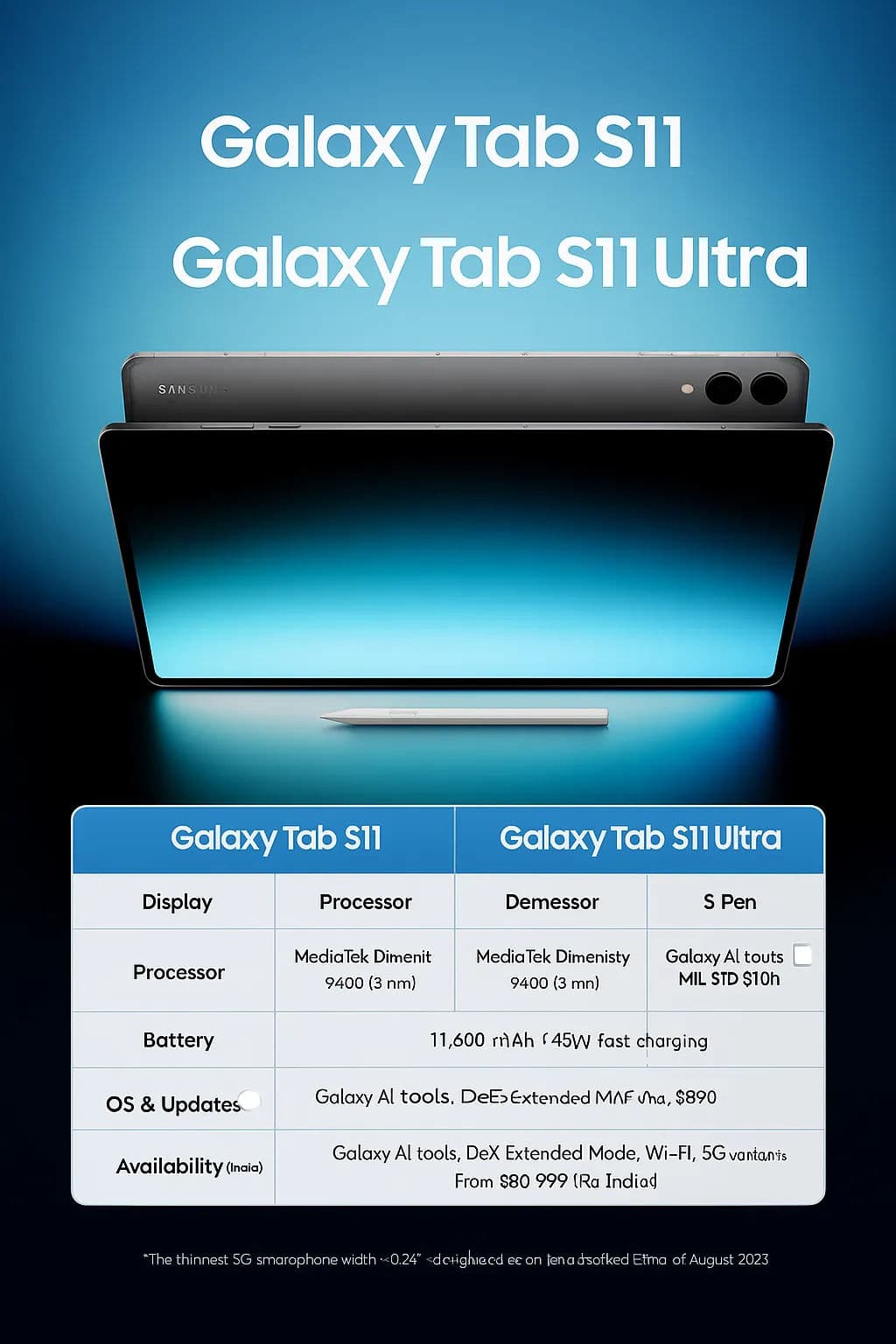 Cover image for Samsung Galaxy Tab S11 Series: Premium AI Tablets Redefining Productivity