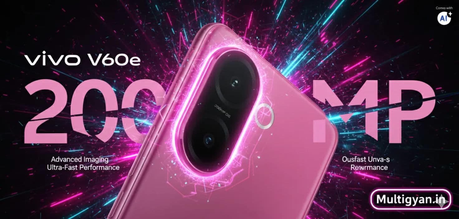 Cover image for Vivo V60e 5G — 200MP Camera & 6,500 mAh Battery in the Midrange Segment