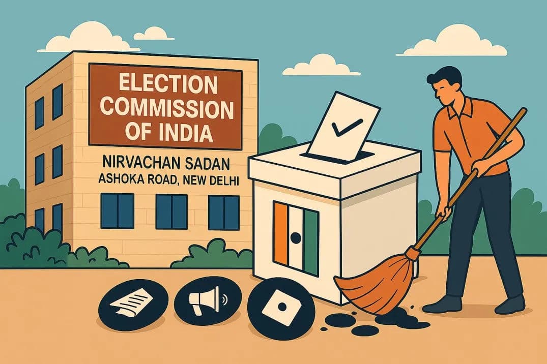 Cover image for 🗳️ ECI Starts Big Cleanup Drive: 345 Fake or Inactive Political Parties to be Delisted!
