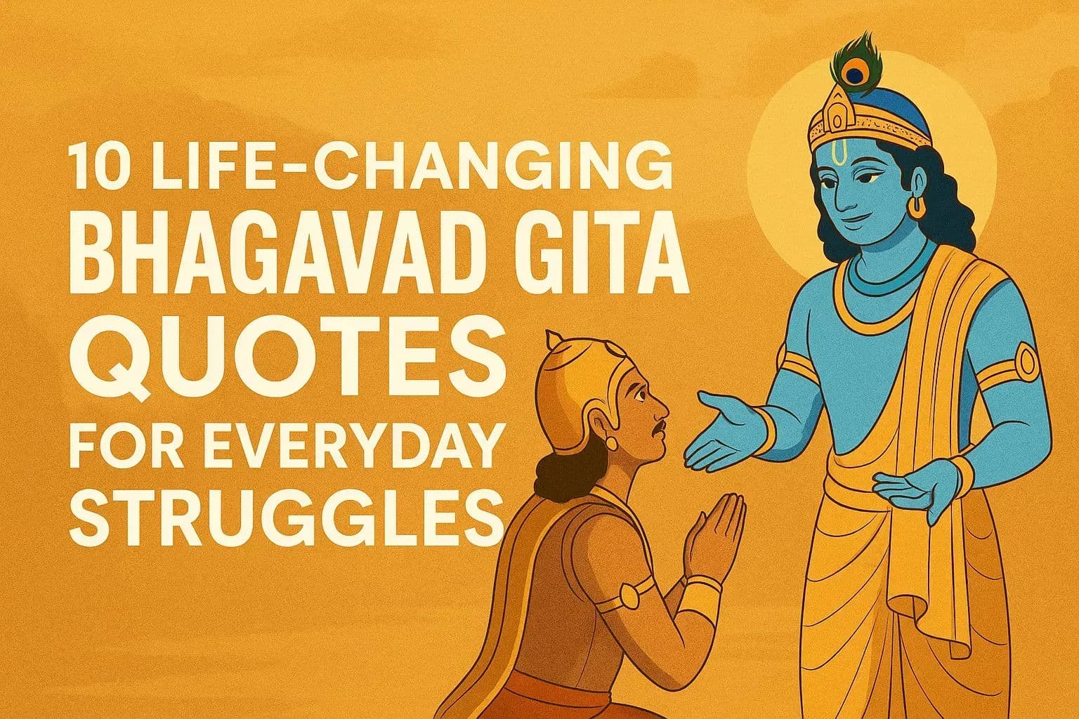 Cover image for 10 Life-Changing Bhagavad Gita Quotes for Everyday Struggles