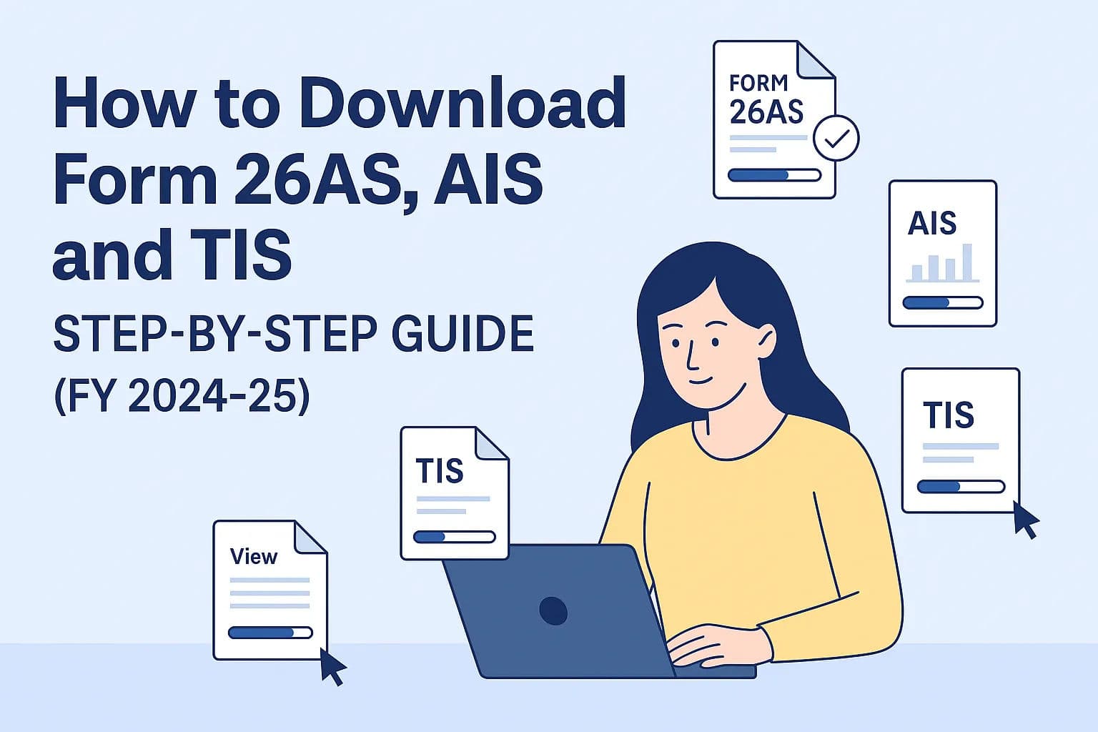 Download Form 26AS, AIS and TIS step-by-step for FY 2024–25 India