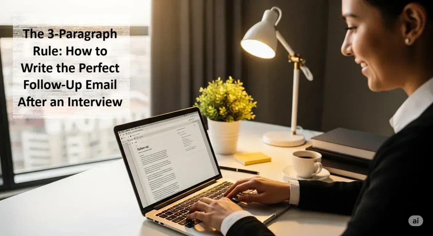 Cover image for The 3-Paragraph Rule: How to Write the Perfect Follow-Up Email After an Interview